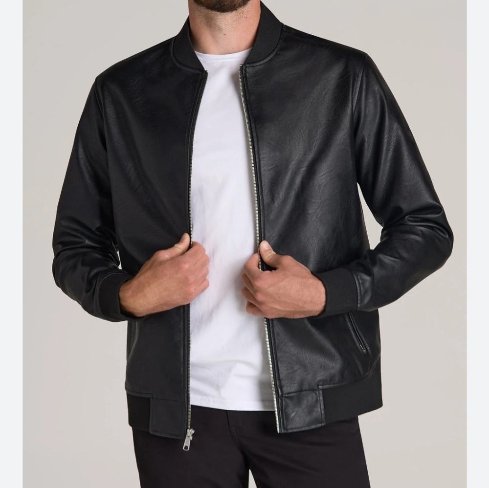 Bomber Jacket Faux Leather 4XL NWOT